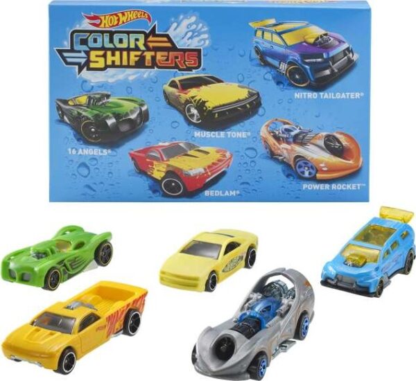 Hot Wheels - Color Shifters - 5-pak - Assorteret