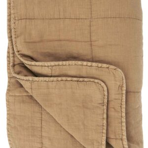 IB LAURSEN quilt - cognac bomuld (180x130)