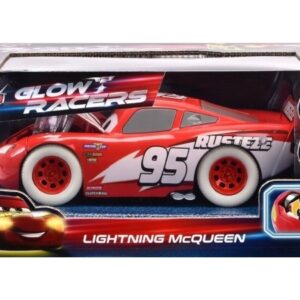 Jada Toys Lightning Mcqueen Glow Racers, Bil, Rød