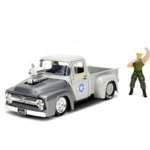 Jada Toys Street Fighter 1956 Ford Pickup 1:24, Bil, 14 År, Metal, Grå