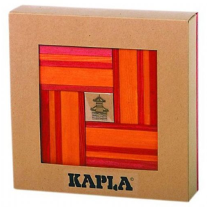 KAPLA Stave Rød/Orange med bog 40 stk.