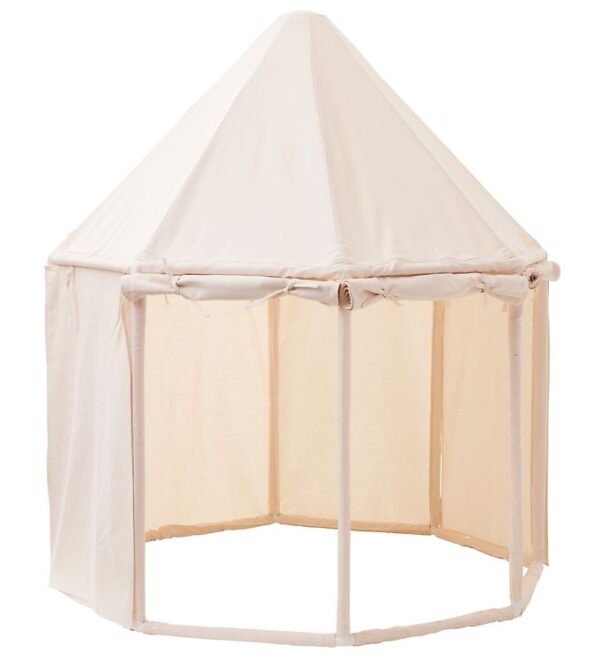 Kids Concept Legetelt - Pavillon - 122x142 cm - Naturhvid - OneSize - Kids Concept Legetelt