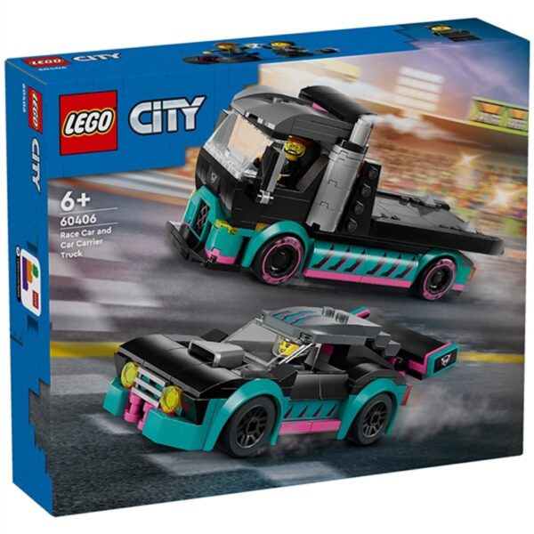 LEGOÂ® City Racerbil og Biltransporter