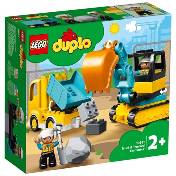 LEGOÂ® DUPLOÂ® Lastbil og Gravemaskine på Larvefødder