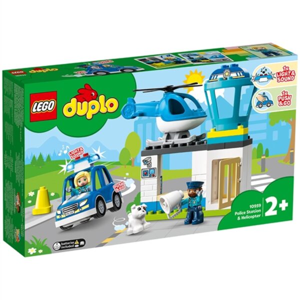 LEGOÂ® DUPLOÂ® Politistation og Helikopter