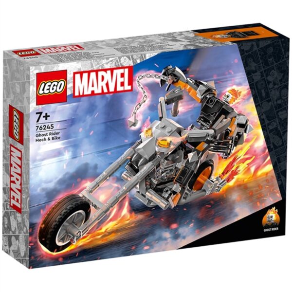 LEGOÂ® Marvel Ghost Riders Kamprobot og Motorcykel