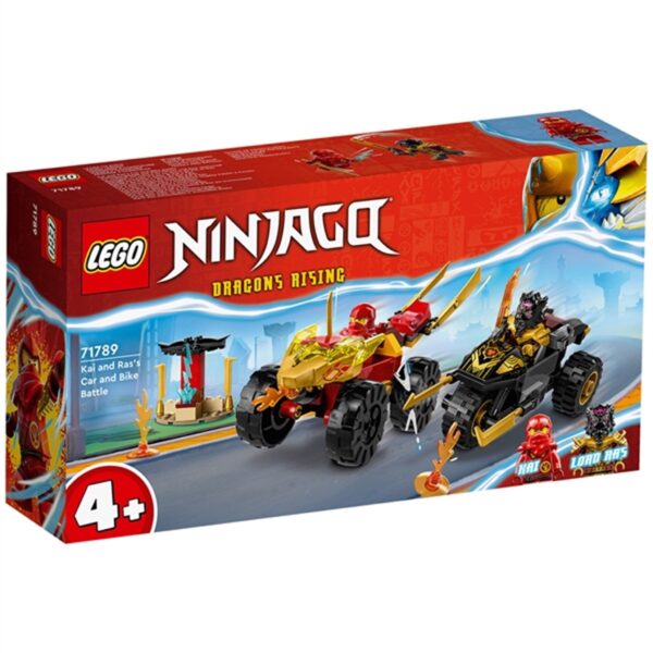 LEGOÂ® NINJAGOÂ® Kai og Ras' Bil- og Motorcykelkamp