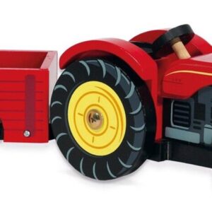 Le Toy Van - Traktor Med Vogn Legetøj - Bertie's Tractor - Træ