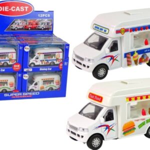 Leantoys Auto Camper Ice Cream Parlour Fast-Food Resorcs Friction Drive 2 Modeller