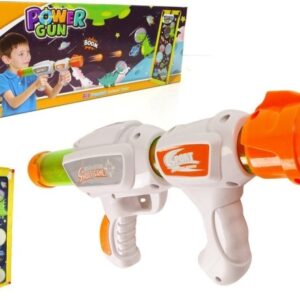 Leantoys Gra Celno Pistol Kulki Piankowe Plansza Dinozaury