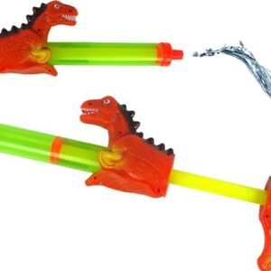 Leantoys Pistolet Na Wod 40 Cm Dinozaur Czerwony Zabawka Ogród