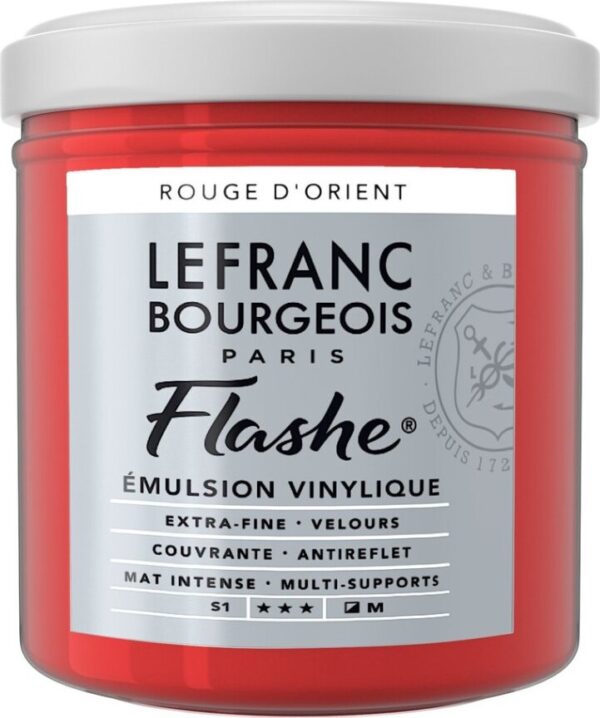 Lefranc & Bourgeois - Flashe Akrylmaling - Oriental Red 125 Ml