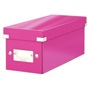 Leitz Opbevaringsboks Click & Store WOW CD, pink