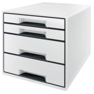 Leitz Skuffekabinet Desk Cube WOW 4-skuffer Sort