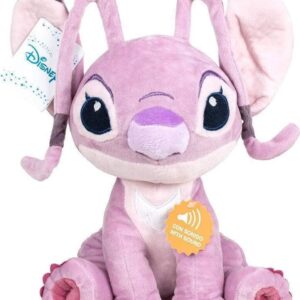 Lilo Og Stitch Bamse Med Lyd - Angel - Disney - Siddende - 20 Cm