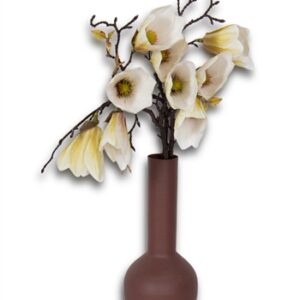 Magnolia gren - 49 cm - Flot kunstig gren med hvide blomster - Dekoration til boligen