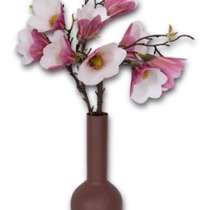 Magnolia gren - 49 cm - Flot kunstig gren med lyserøde blomster - Dekoration til boligen