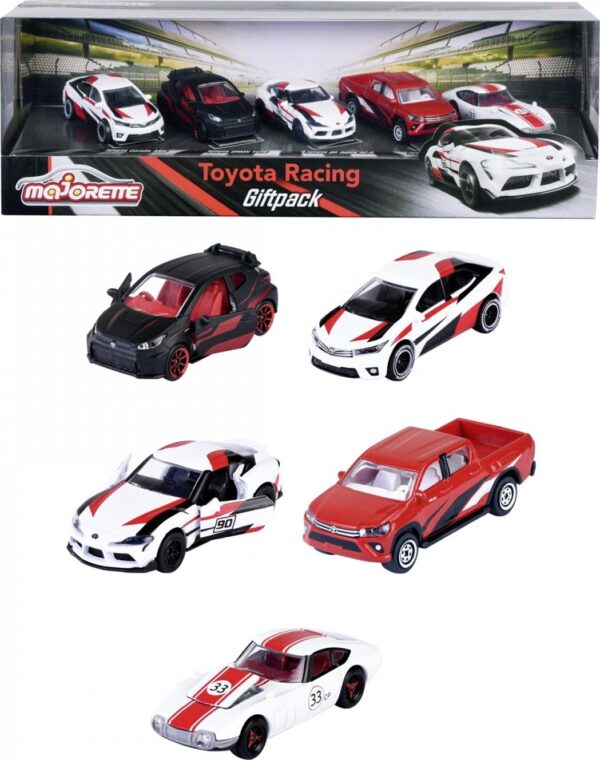 Majorette - Toyota Racing Gaveæske - 5 Biler