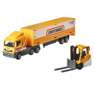 Mattel Chassis Transport + Bil Matchbox Konvojer