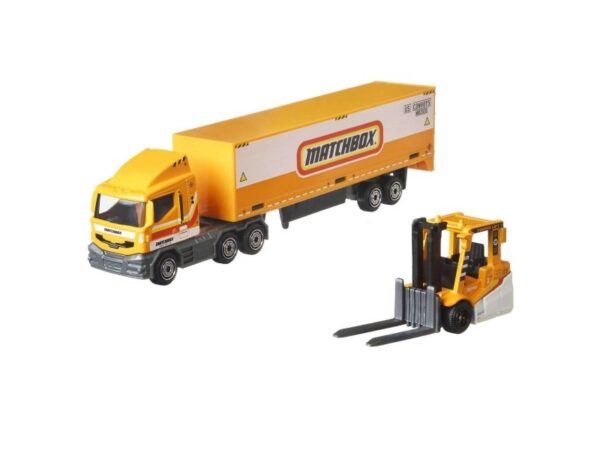 Mattel Chassis Transport + Bil Matchbox Konvojer