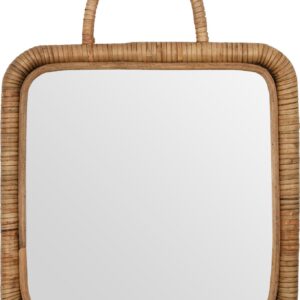 Meraki - Spejl Til Væg - Baki - Rattan - Natural - 28x28 Cm