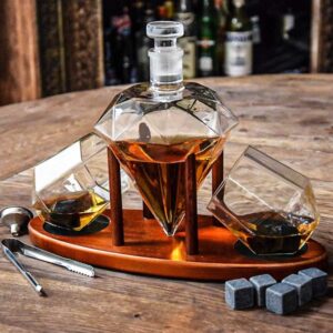 Mikamax Deluxe Diamond Decanter Set