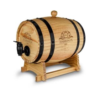 Mikamax Wooden Barrel Dispenser