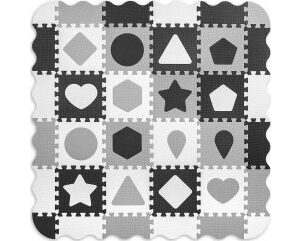 Milly Mally Mata Piankowa Puzzle Jolly 4X4 Shapes - Grey