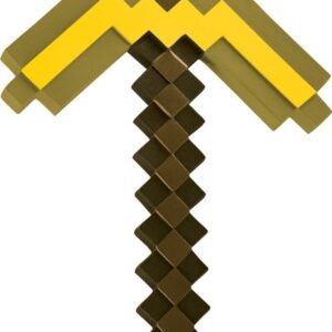 Minecraft Hakke - Våben Legetøj - Guld - 40 Cm - Disguise