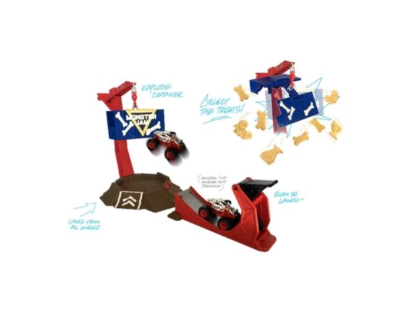 Monster Jam 1:64 Stunt Playset - Assorteret