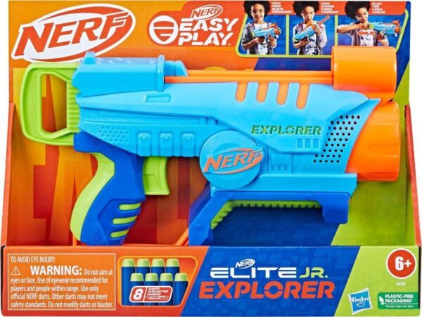 Nerf - Elite Jr Explorer Blaster - Easy Play - Inkl 8 Darts