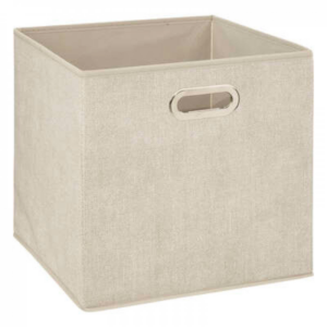 Nord Opbevaringskasse i beige | Ideelle opbevaring til hjemmet | Mål: 31x31x31 cm - 1 Stk.