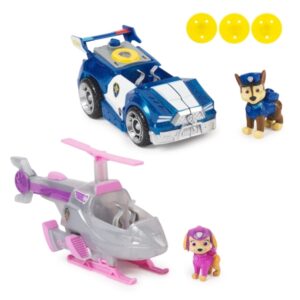 Paw Patrol The Movie Chase & Skye, Køretøjssæt, 3 År, Plast, Flerfarvet