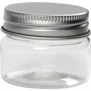 Plastdåse med låg 35ml 3,5x4,5cm - 10 stk