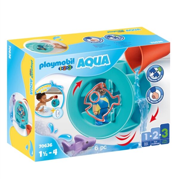 PlaymobilÂ® 1.2.3 Aqua - Vandhjulet med Babyhaj