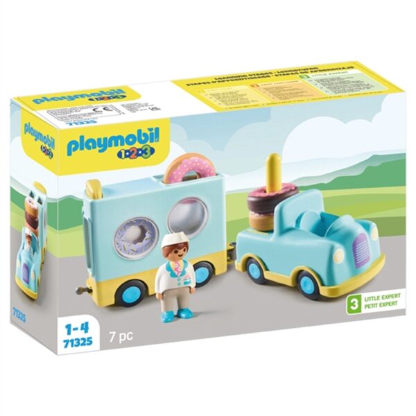 PlaymobilÂ® 1.2.3 - Crazy Donut Truck with Stacking and Sorting Feature