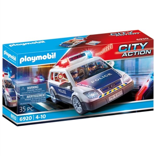 PlaymobilÂ® City Action - Politibil med Lys og Lyd