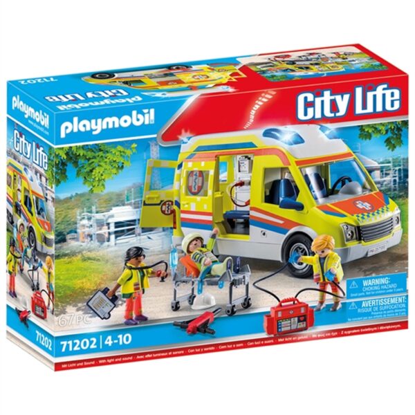 PlaymobilÂ® City Life - Ambulance med Lys og Lyd