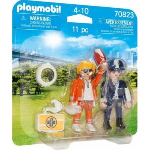 Playset Playmobil Duo Pack Doctor Politi 70823 (11 stk)