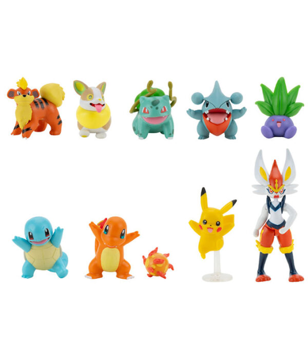 Pokémon - Actionfigur - 10-pak - Battle Figure - Pikachu - Bulba
