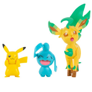 Pokémon - Actionfigur - 3-pak - Pikachu - Wynaut - Leafeon