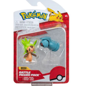 Pokémon Figurer - 2-pak - Battle Figure - Chespin/Beldum