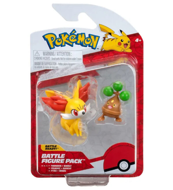 Pokémon Figurer - 2-pak - Battle Figure - Fennekin/Bonsly