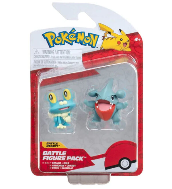 Pokémon Figurer - 2-pak - Battle Figure - Gible/Froakie