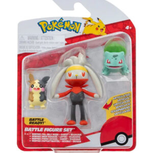 Pokémon Figurer - 3-pak - Battle Figure - Morpeko/Bulbasaur/Rabo