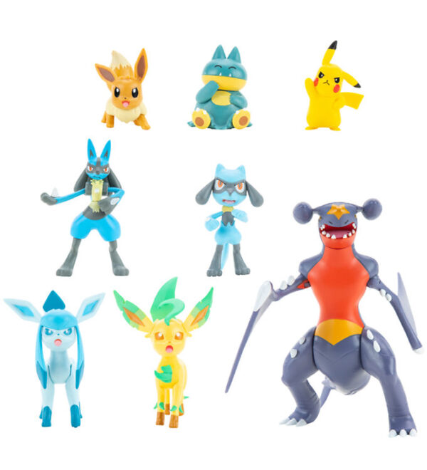 Pokémon Figurer - 8-pak - Battle Figure - Pikachu/Lucari