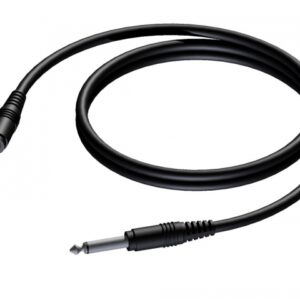 Procab CAB600 - Jack 6,3mm Han Mono instrument kabel 1,5 meter