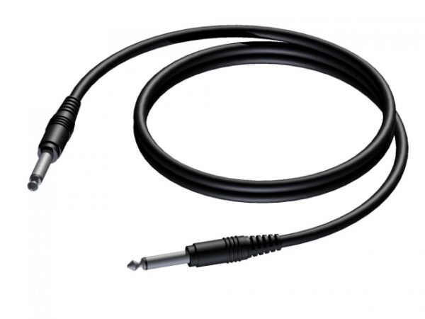 Procab CAB600 - Jack 6,3mm Han Mono instrument kabel 1,5 meter