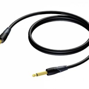 Procab CLA600 - Jack 6,3mm Han Mono instrument kabel 1,5 meter