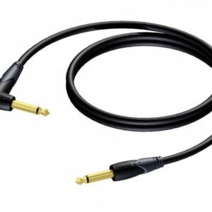 Procab CLA650 - Jack 6,3mm Mono Han Vinkel - Jack 6,3mm Mono Han 3 meter